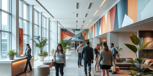 Como integrar comunicação visual e ambientação no espaço corporativo