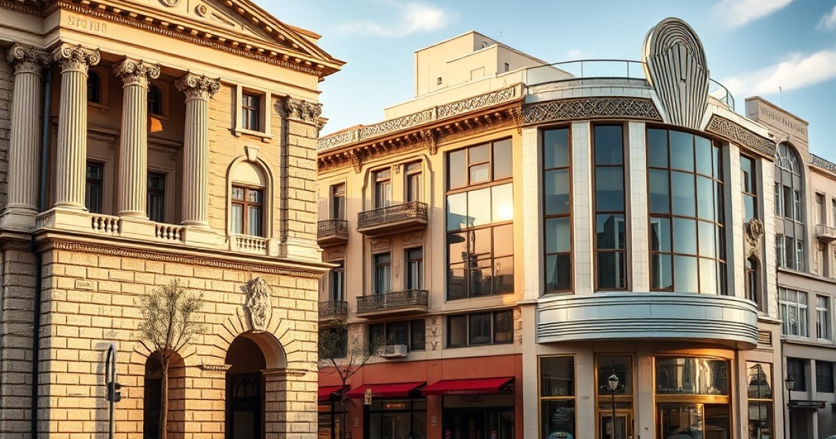 A Evolução dos Estilos Arquitetônicos em Fachadas Comerciais