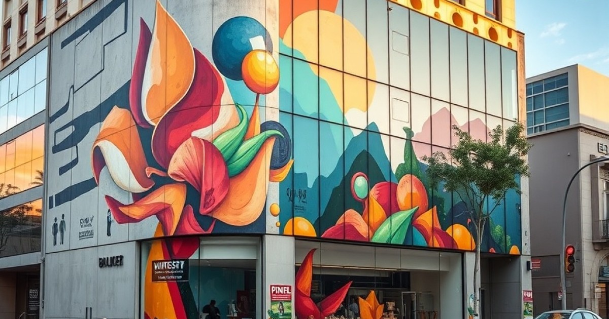 Como Integrar Arte Urbana em Fachadas Comerciais