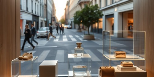 Displays em acrílico para vitrine: destaque seus produtos com elegância