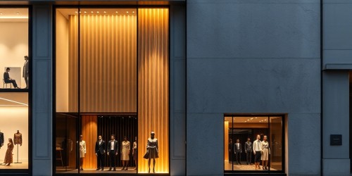 Fachadas modernas que valorizam lojas de moda