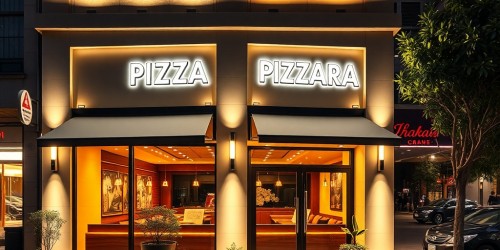 Iluminação na fachada da pizzaria: como destacar seu negócio à noite