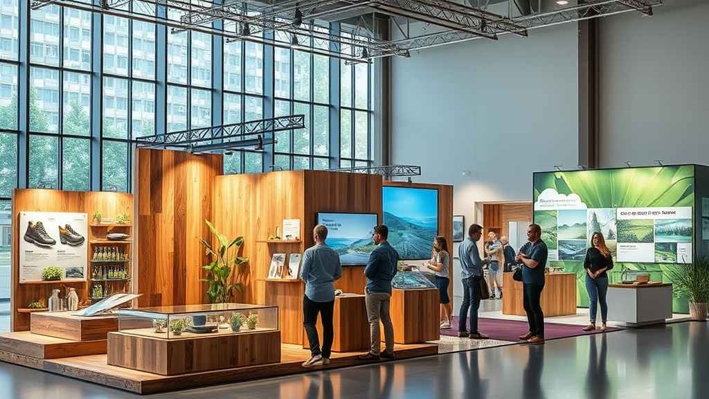 Materiais renováveis e reciclados em projetos de exposição
