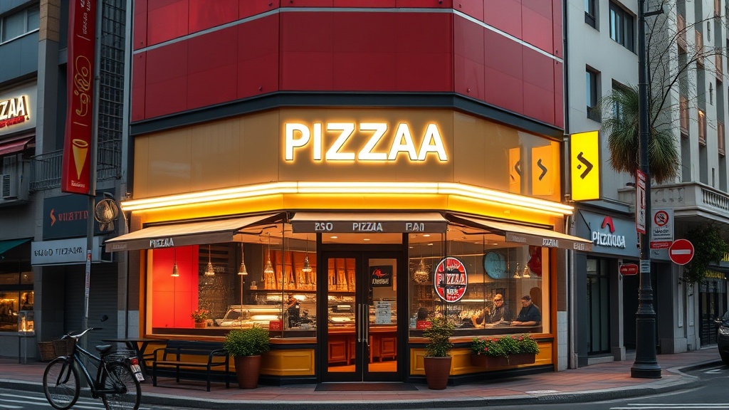 Soluções integradas para comunicação visual de pizzarias