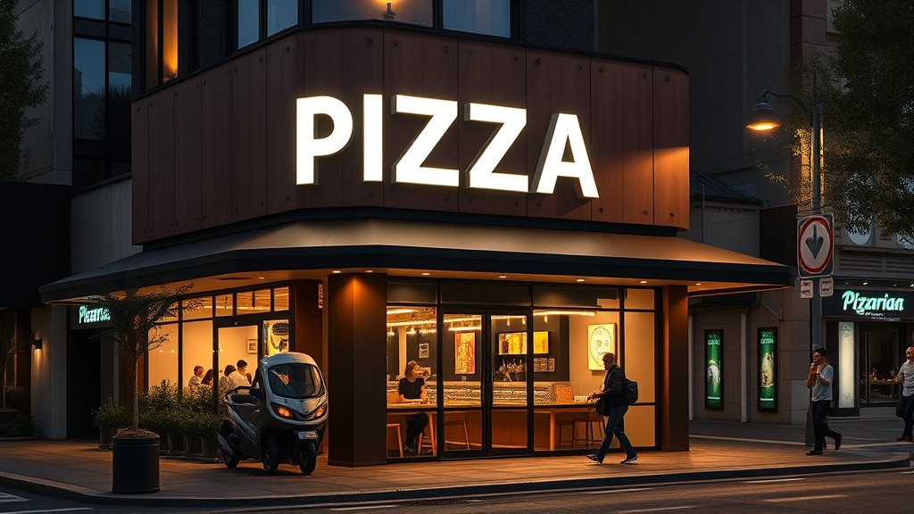 Como renovar o letreiro da pizzaria mantendo sua identidade visual