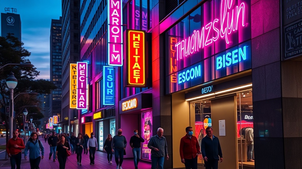 As vantagens do neon no marketing visual urbano