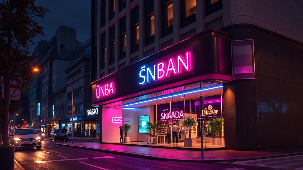 Fachadas em Neon Modernas: Tendências em Design Comercial 2024