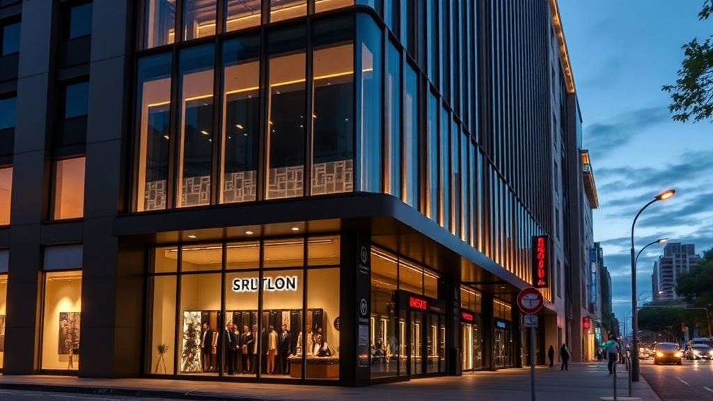 Um design com iluminação embutida