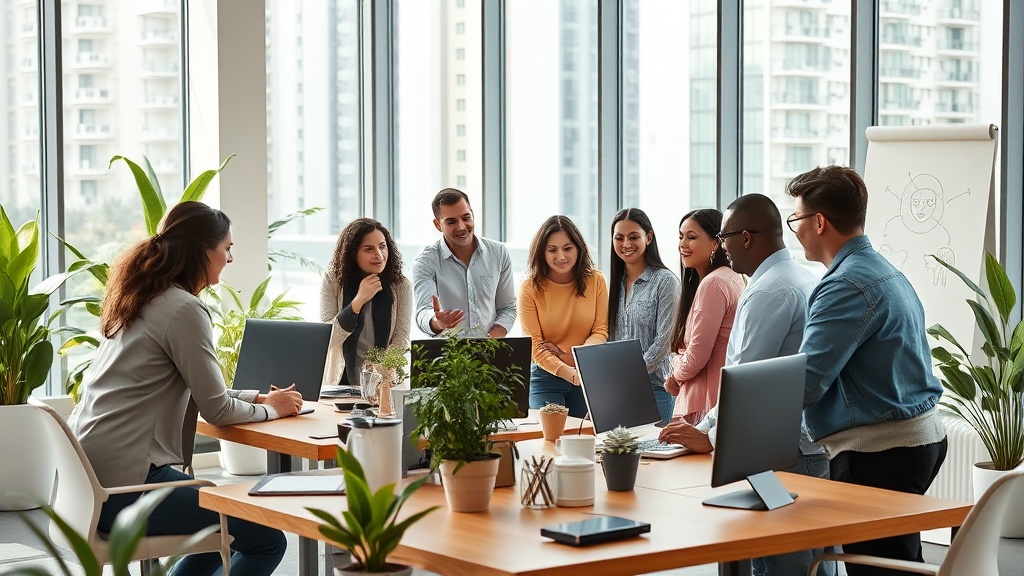 Um layout flexível para equipes em evolução
