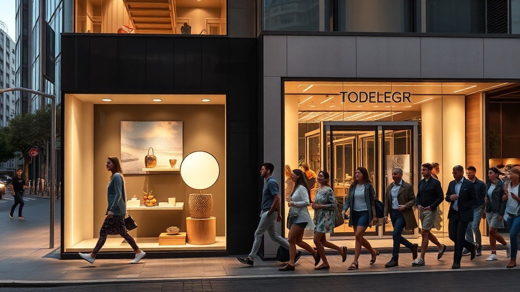 O que está em alta no design de ruas e vitrines hoje