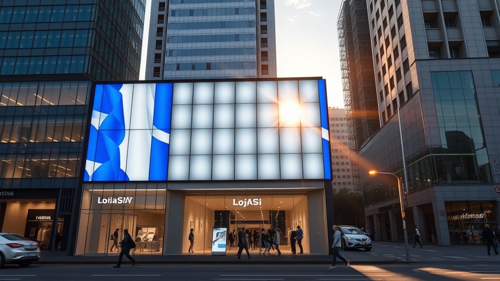 Principais formatos e aplicações: luminosos, ACM, acrílico, PVC, totens, painéis, placas e 3D