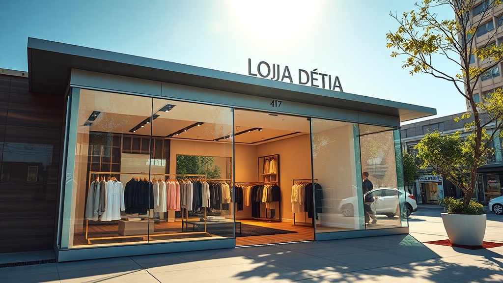 O que define uma fachada contemporânea para lojas de moda