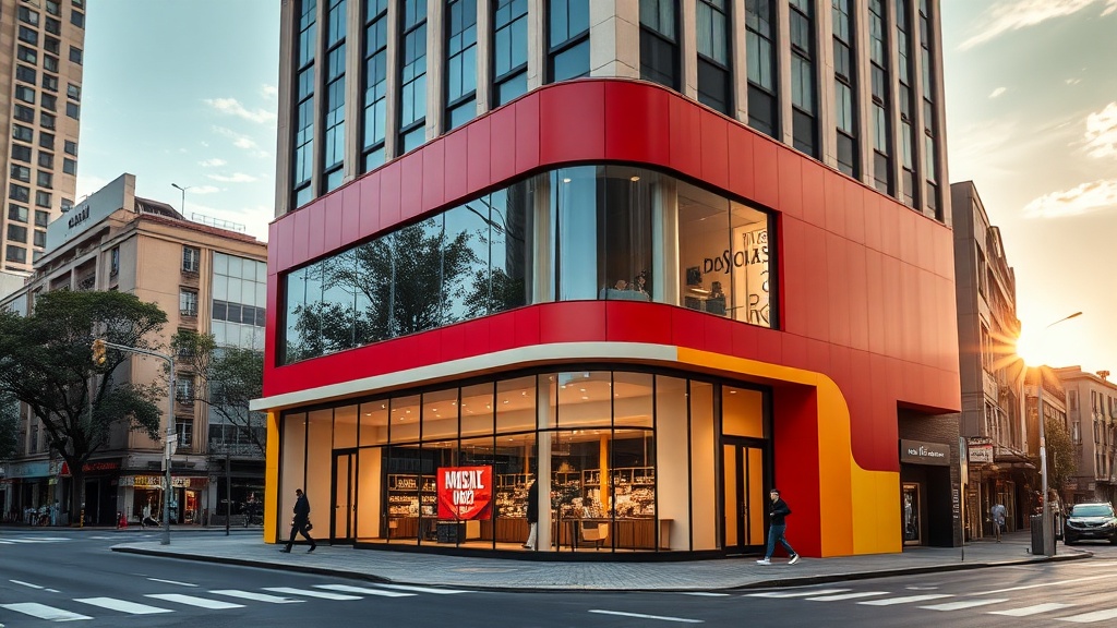 Como as cores e o estilo da fachada contam a história da sua loja