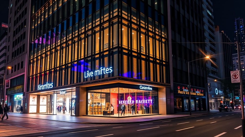 Iluminação dinâmica: técnicas que transformam a fachada à noite