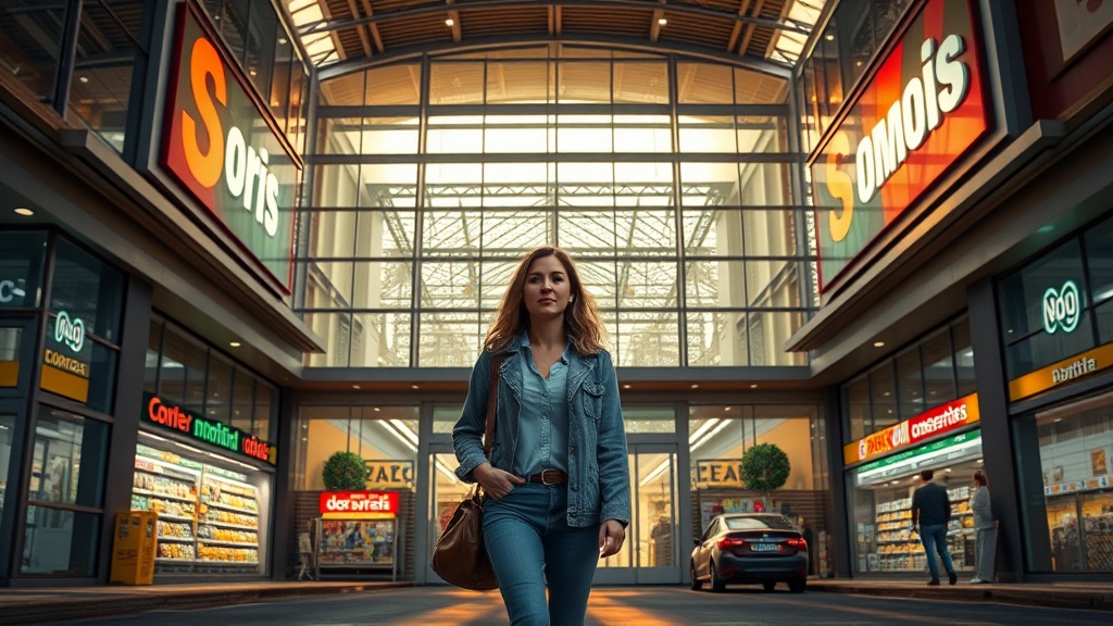 O que define uma fachada estratégica para supermercados