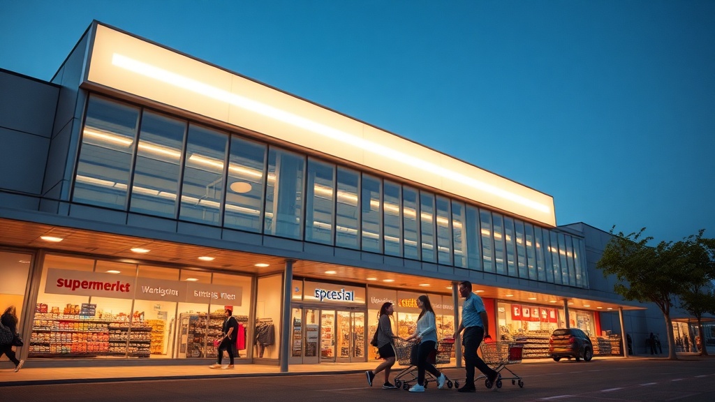 LED na fachada do supermercado: o que é, como funciona e por que importa