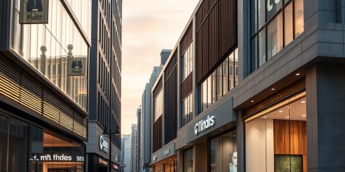 Tendências modernas para fachadas comerciais: materiais, cores e estilos