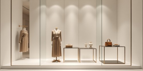 Vitrine minimalista: menos elementos, mais impacto