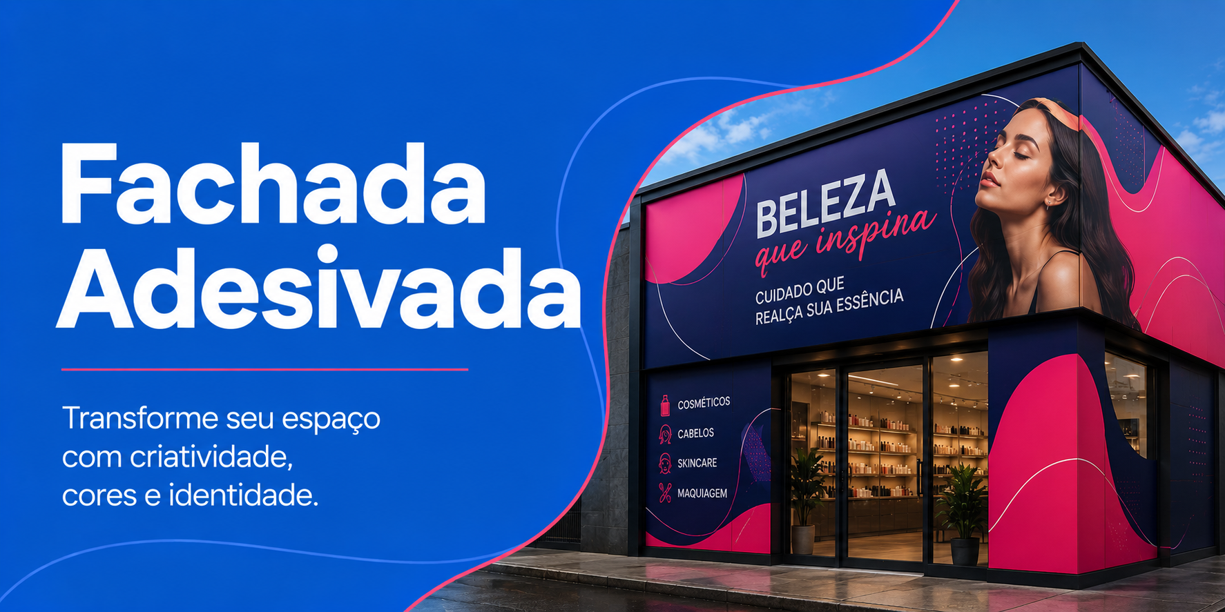 Fachada Comercial Adesivada